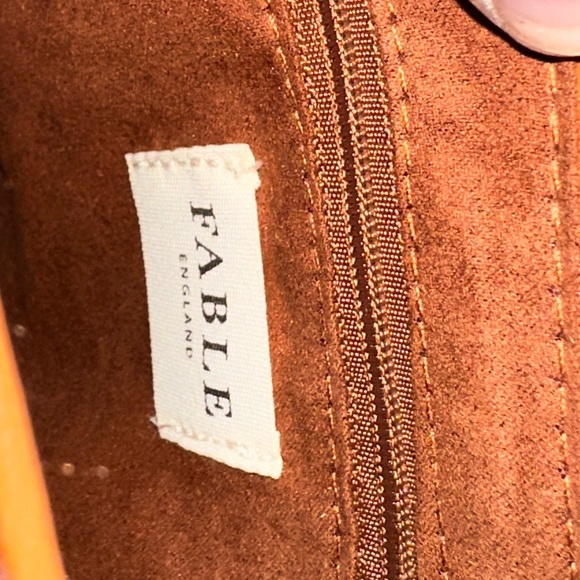 Embroidered Brown Saddle Crossbody Bag with Floral Accent - Picture 9 of 9